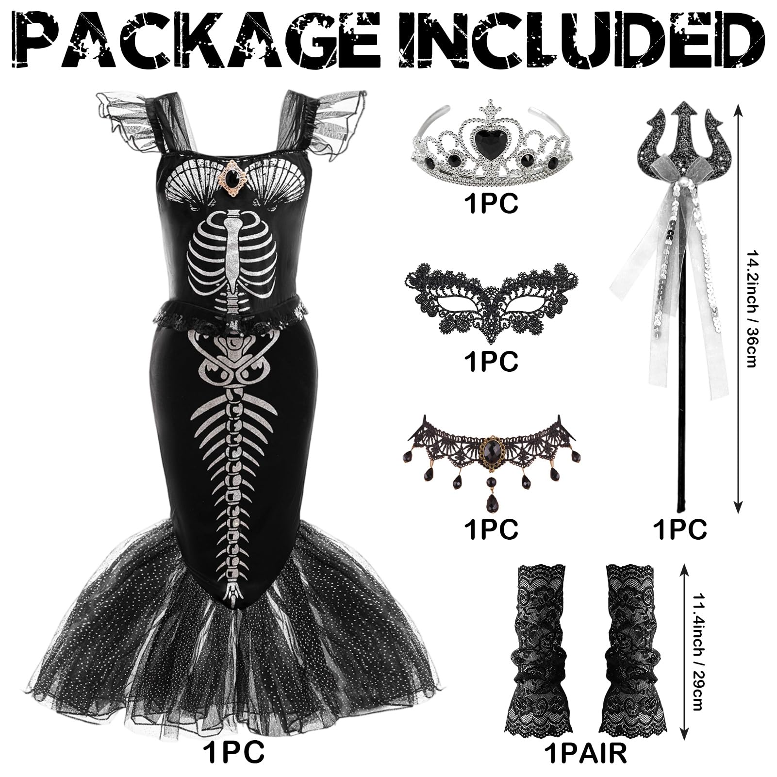 Harsever Halloween children's skeleton suit (Style A, 140) - Image 2