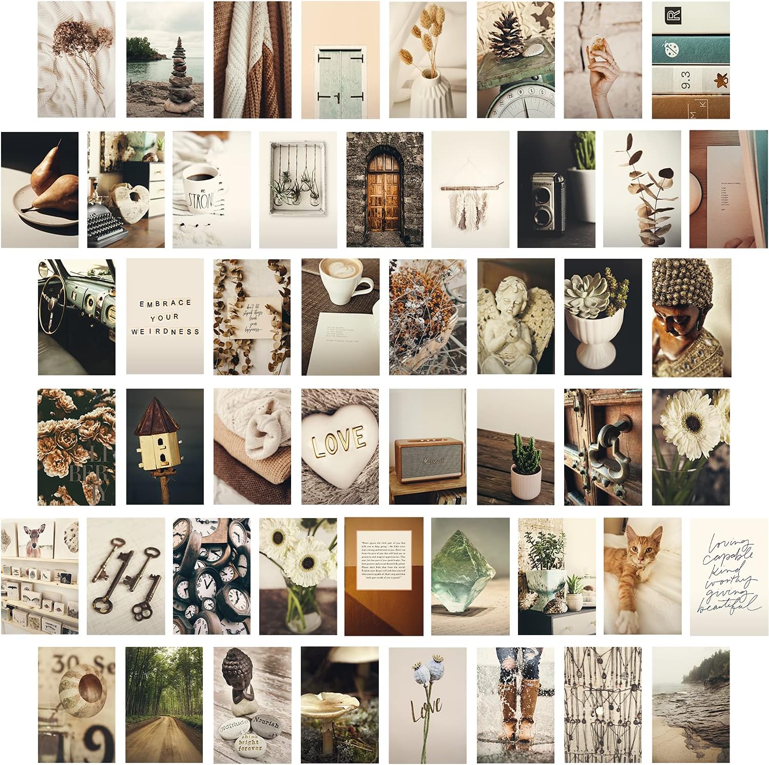 Buy Herzii Prints Boho Wall Collage Kit Picture Collage Aesthetic For buy-herzii-prints-boho-wall-collage-kit-picture-collage-aesthetic-for