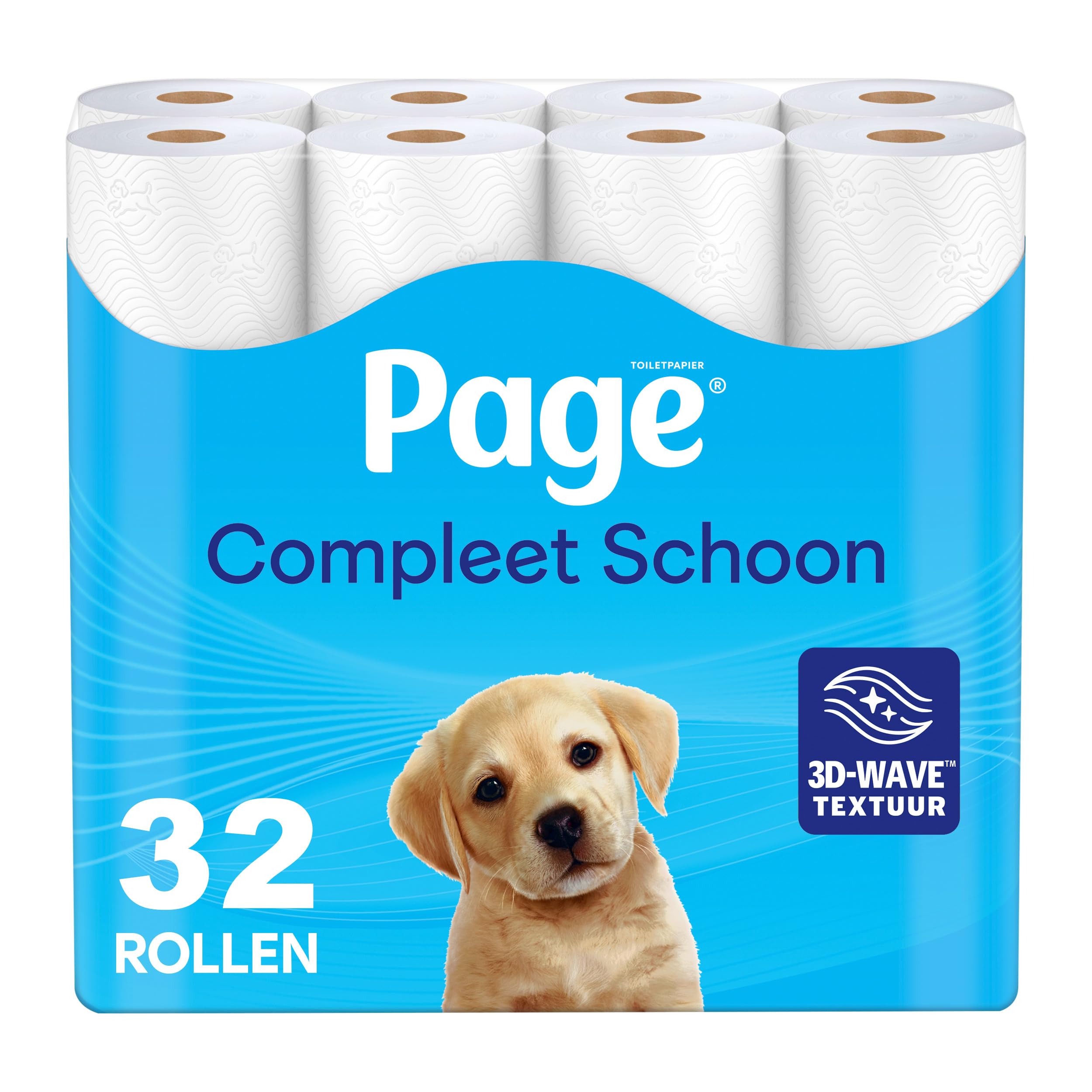 Page toiletpapier - Compleet Schoon wc papier - 32 rollen - met een vleugje katoen - Voordeelverpakking