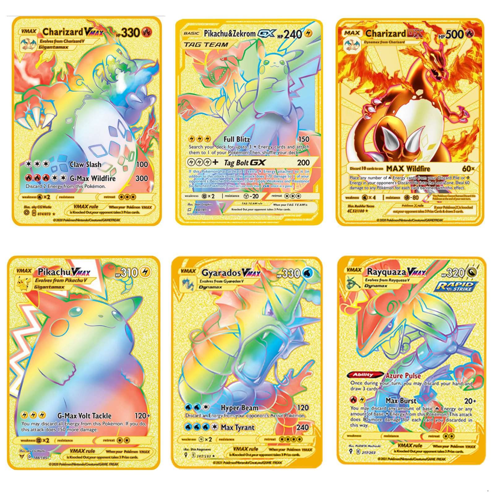 Buy WESE 6 Pokemon Cards Vmax No Duplicates Pokemon Deck Box