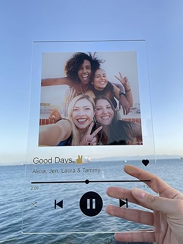 Miniatura 3 de PixArts - Cubierta de álbum personalizada con placa de canción acrílica, regalos de cumpleaños para mejor amigo, regalos para San Valentín, Navidad,