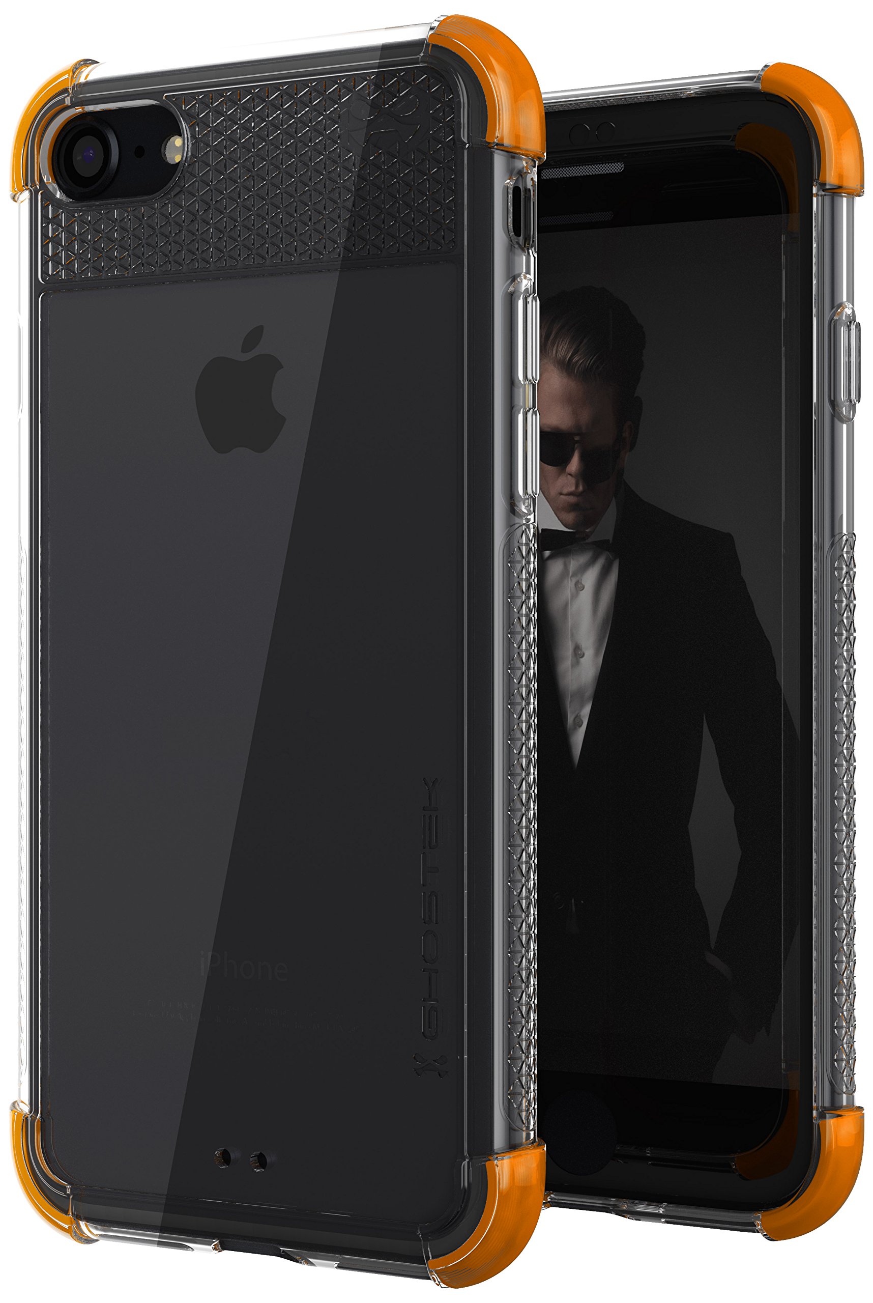 GhostekCovert 2 Case with Industrial Strength Military Drop Protection for Apple iPhone 7/8 - Orange