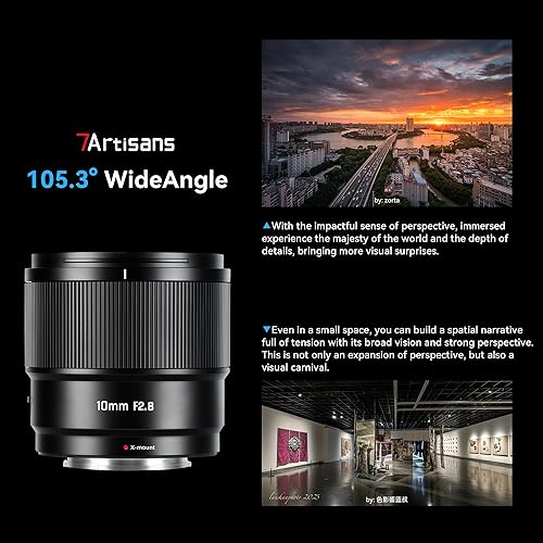 7artisans Autofokus 10mm F2.8 APS-C Weitwinkelobjektiv — šoninis vaizdas