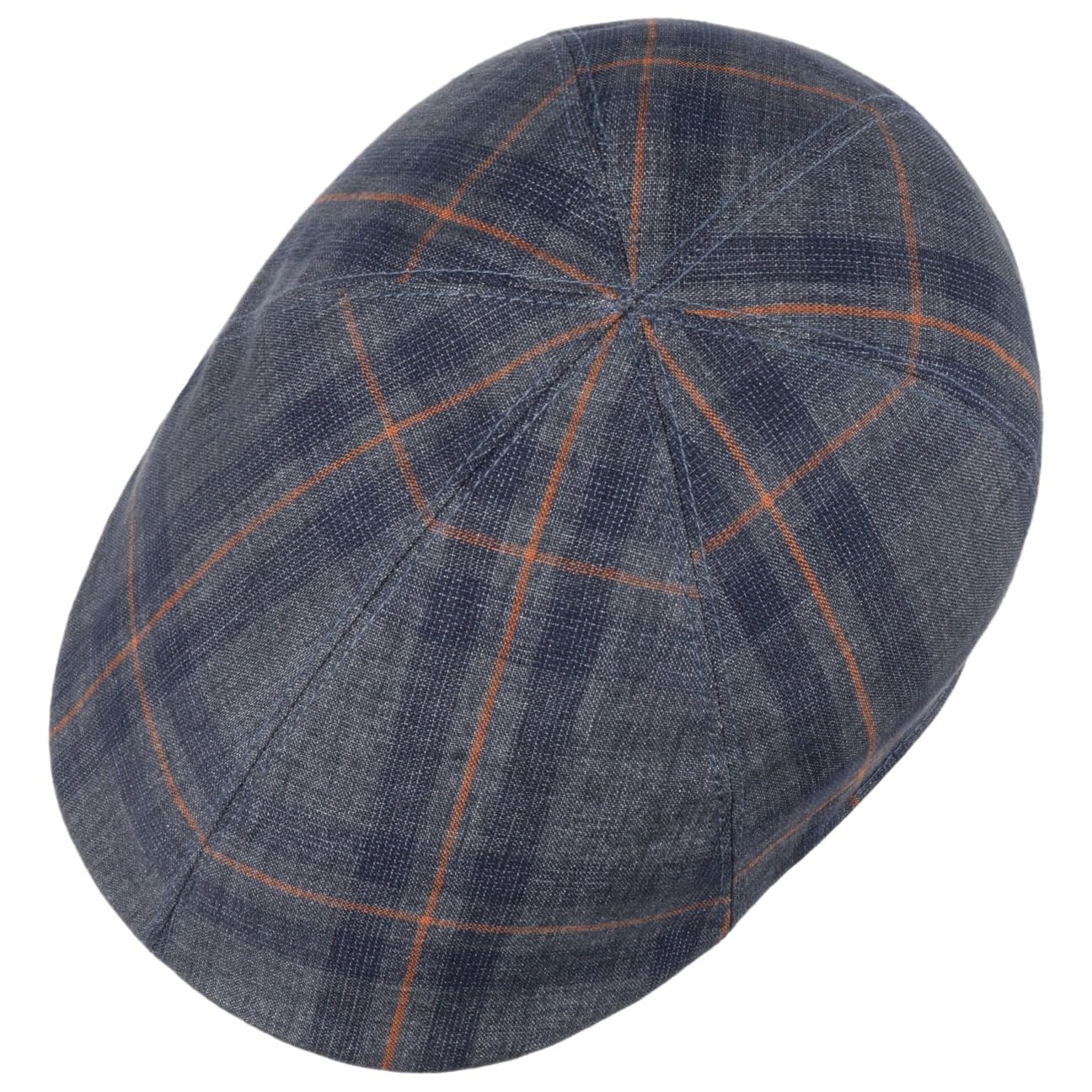 Mayser Paddy Kampen Schirmmütze Flatcap Karomuster Made in EU Damen Herren Frühling Sommer