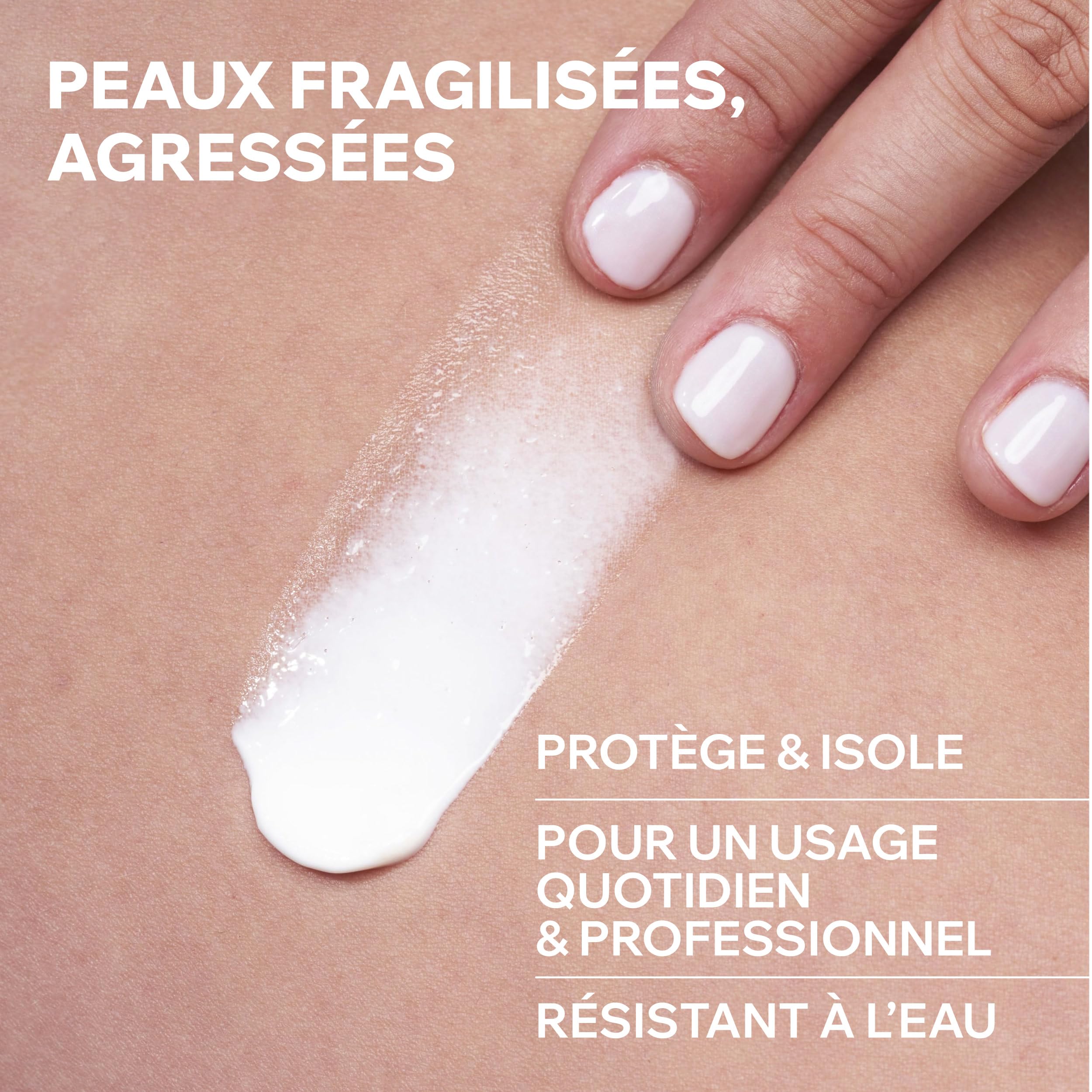 Uriage Bariederm Crème Isolante Réparatrice - Peaux Fragilisées, Agressées - Effet Bouclier contre les Irritations et Frottements - Crème Riche et Isolante - Visage & Corps - Non parfumée - 1L