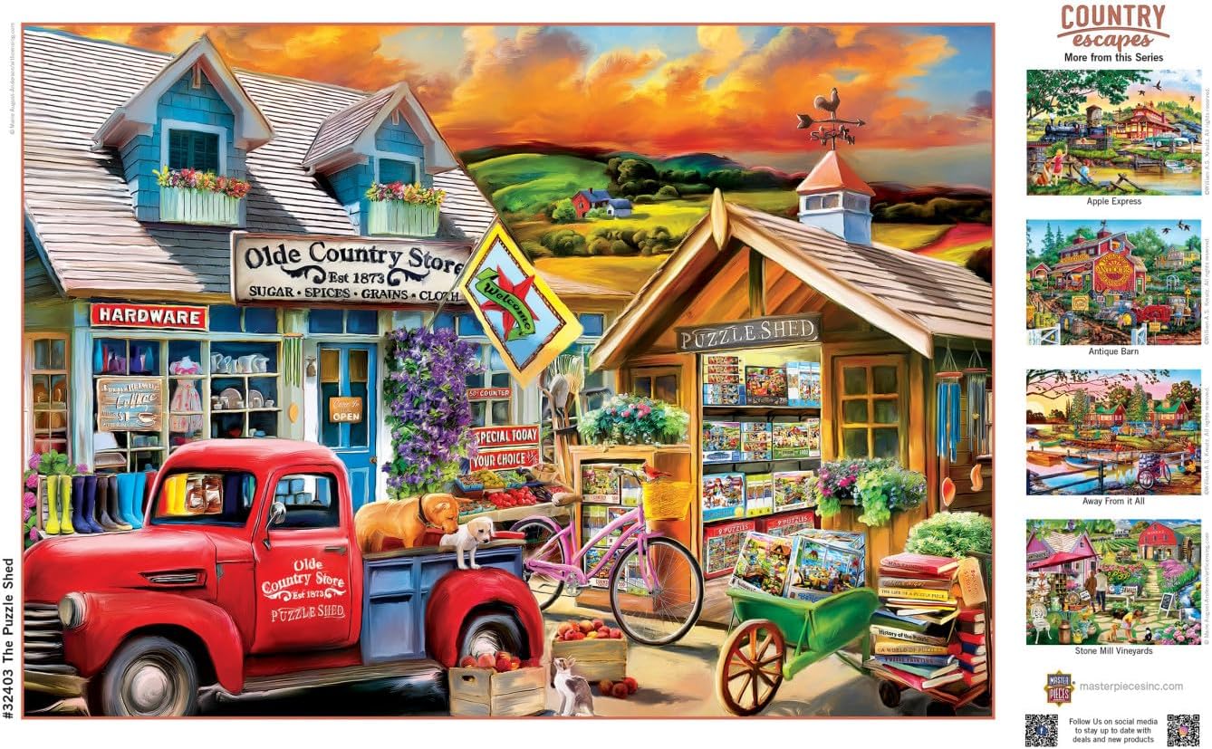 MasterPieces 500 Piece Jigsaw Puzzle for Adults and Family - The Puzzle Shed - 18"x24"