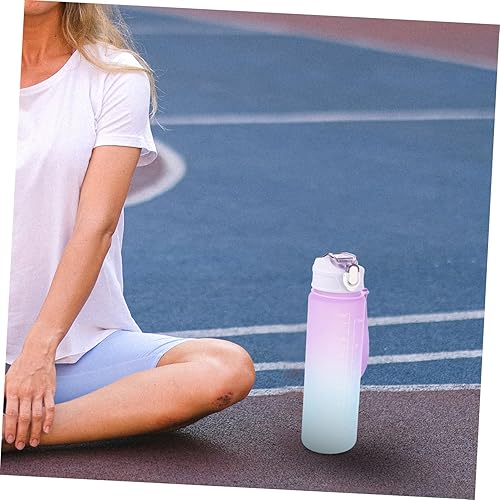 Miniatura 3 de 3 botellas de agua de entrenamiento a prueba de fugas, botellas de agua deportivas con popote para actividades al aire libre y fáciles de transportar