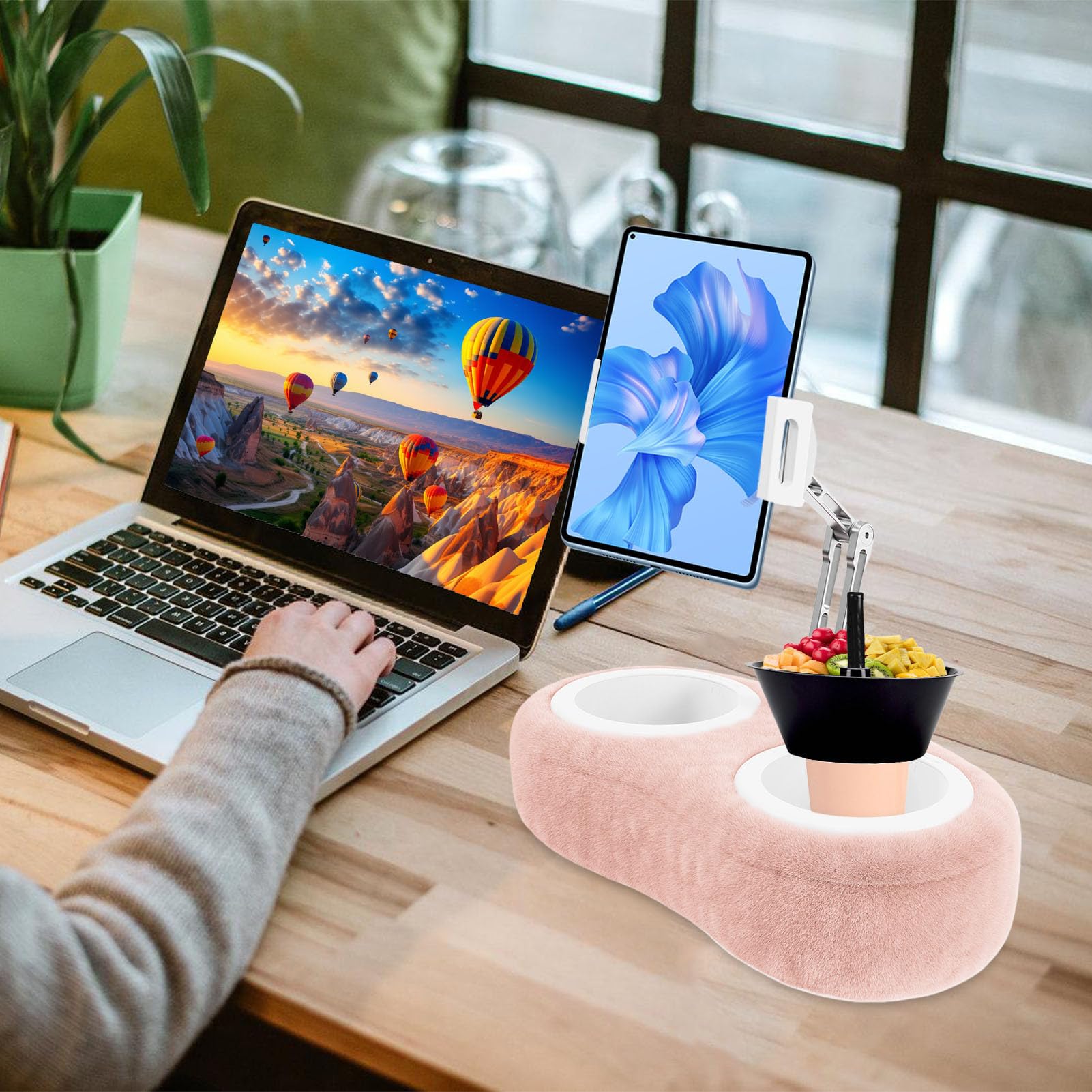 Supporto Per Tablet A Cuscino Per Telefoni E Schermi Da 11,9 A 33 cm, | Supporto Tablet Regolabile Da Per Leggere Morbido Leggero Mani Libere Per Divano Lettura Relax