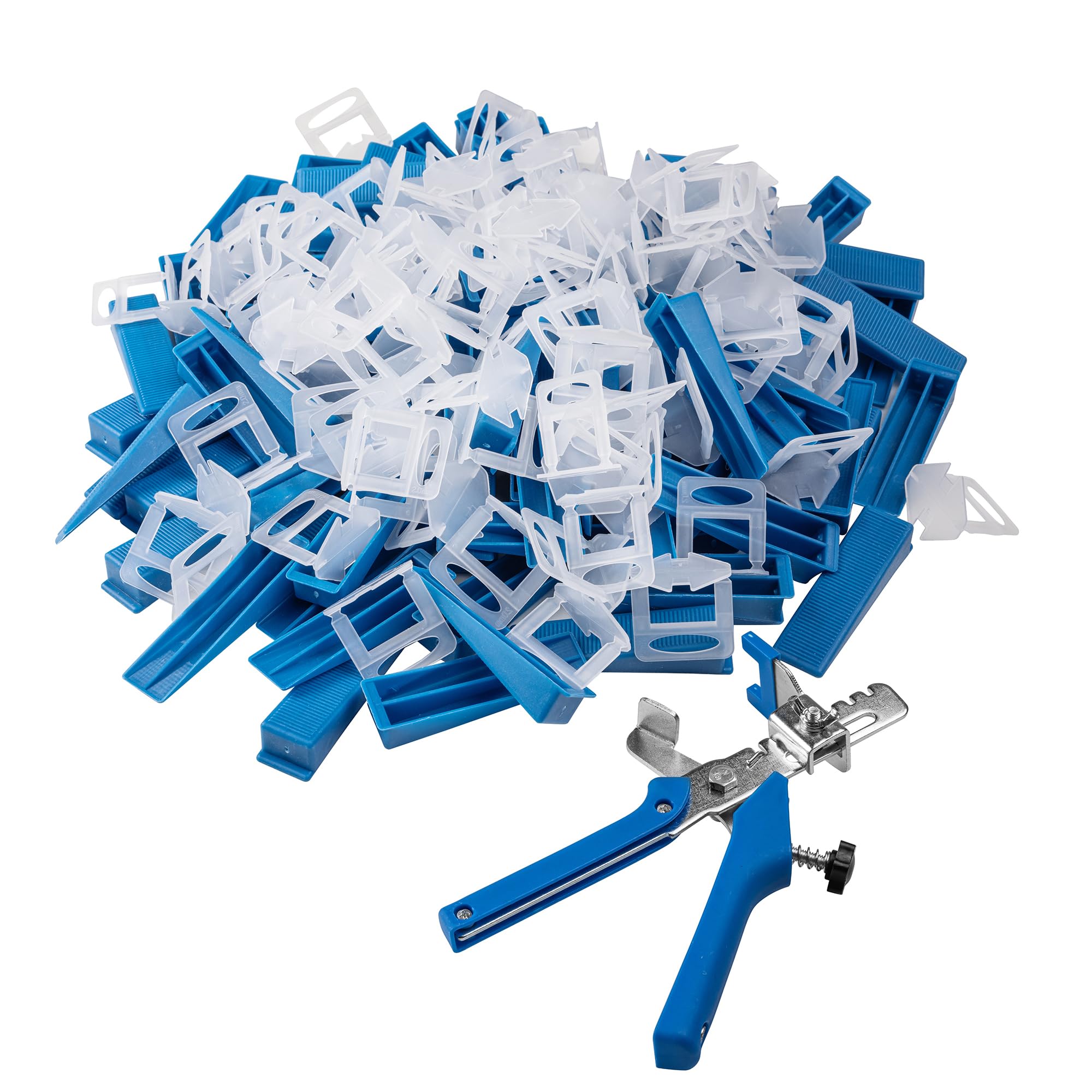201-Piece Tile Leveling System 1mm Clip Wedges & Reusable Crimping Pliers & Wedges – Floor & Wall Tile Spacer Tool