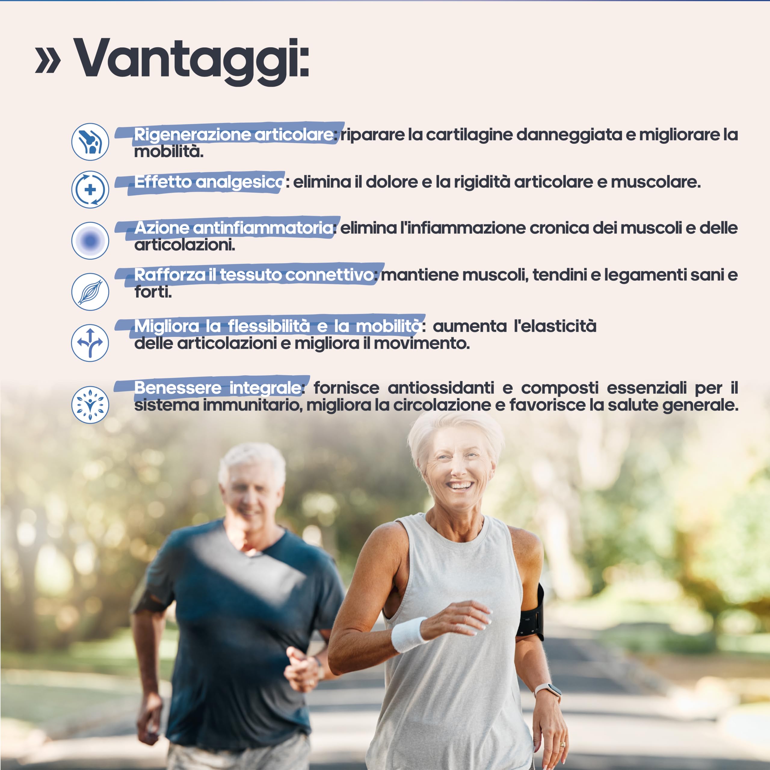 Farma Fusion Artic Complex | Curcuma, Glucosamina, Condroitina e Collagene | Elimina il dolore di muscoli, articolazioni e Ossa | Antinfiammatorio con azione analgesica | Ripara le Articolazioni 90u
