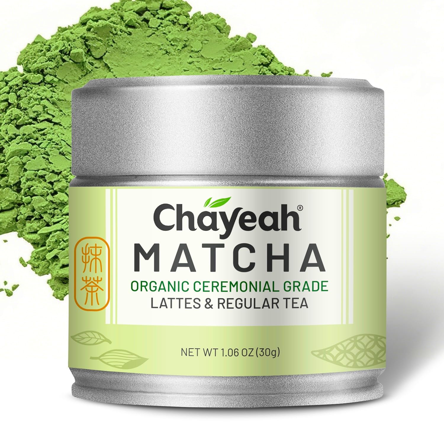 CHAYEAH Jade Select Matcha Organic Ceremonial Grade Matcha Green Tea Powder for Lattes Everyday Matcha First Harvest 1