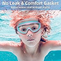 Vista 6 de Freela Gafas de natación transparentes para niños de 3 a 15 años, antiniebla, sin fugas, para piscina, playa, natación