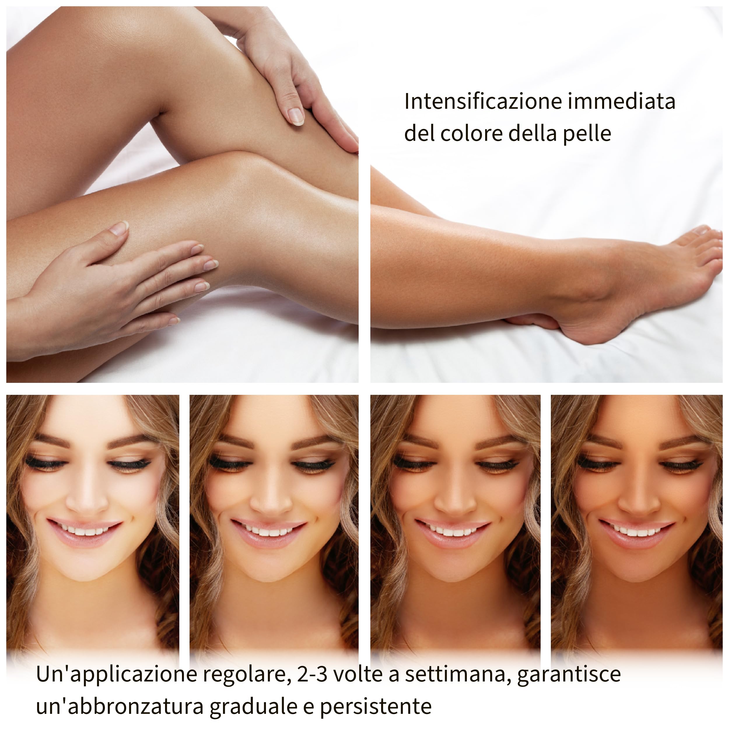 ACQUA DI PANAREA Sole Siciliano 365 Siero Crema Autoabbronzante Viso e Corpo Illuminante, Gocce Autoabbronzanti Viso Antirughe Idratante Con DHA e Acqua Termale Vulcanica 210 ml