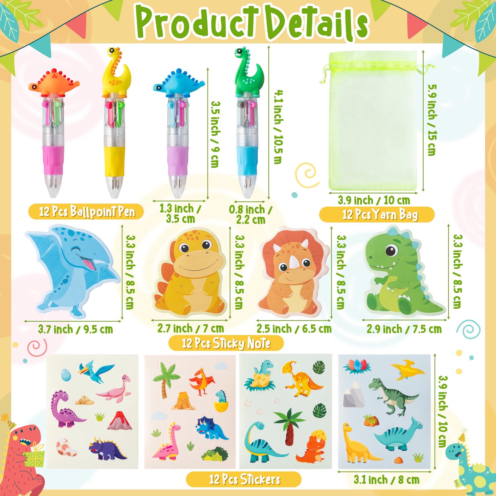 CY2SIDE Dinosaur Stationery Party Gift - Image 2