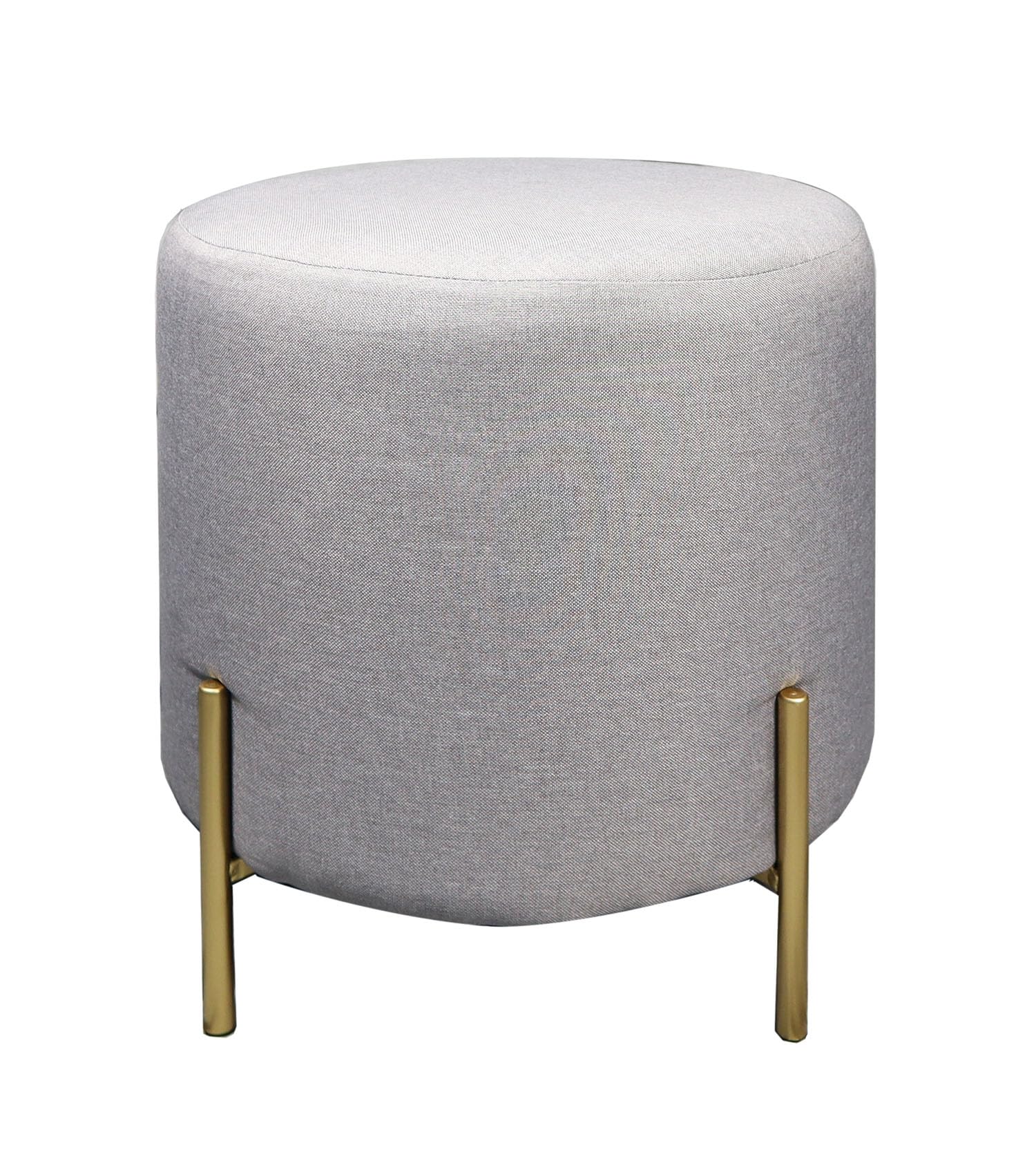 ASPECT Valentine Ottoman,Footstool, Light Grey Linen