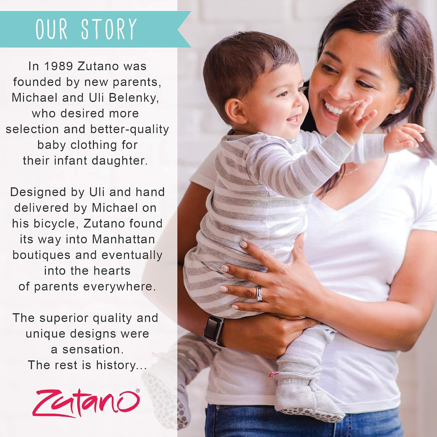 Zutano Easy On Leather Mary Jane Baby Shoes, Anti-Slip and Soft Sole