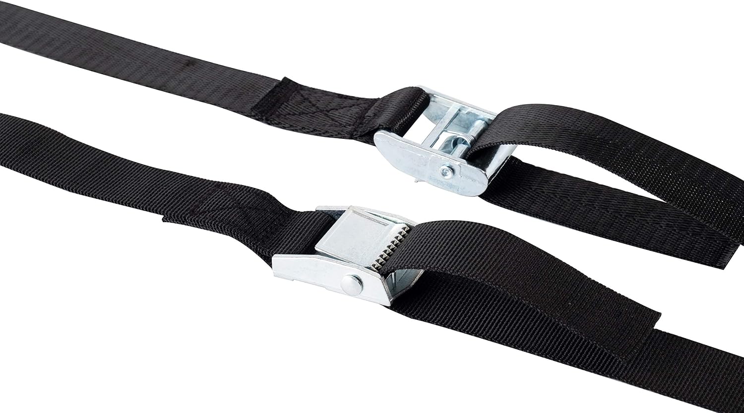 3 PCS 1" x9.9ft Cargo Tie Down Straps,Lashing Straps Travel Luggage Strap with Cam Lock Buckle (9.9FT) image 5