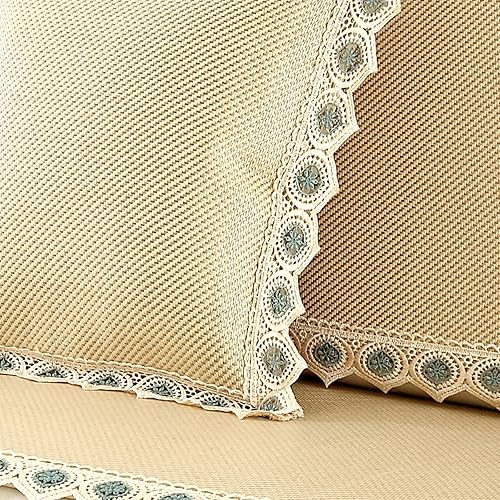 Miniatura 3 de Funda de sofá modular, transpirable, antideslizante, de verano, de ratán, protector de cojín de bambú para sofás234 asientos para perros, gatos,