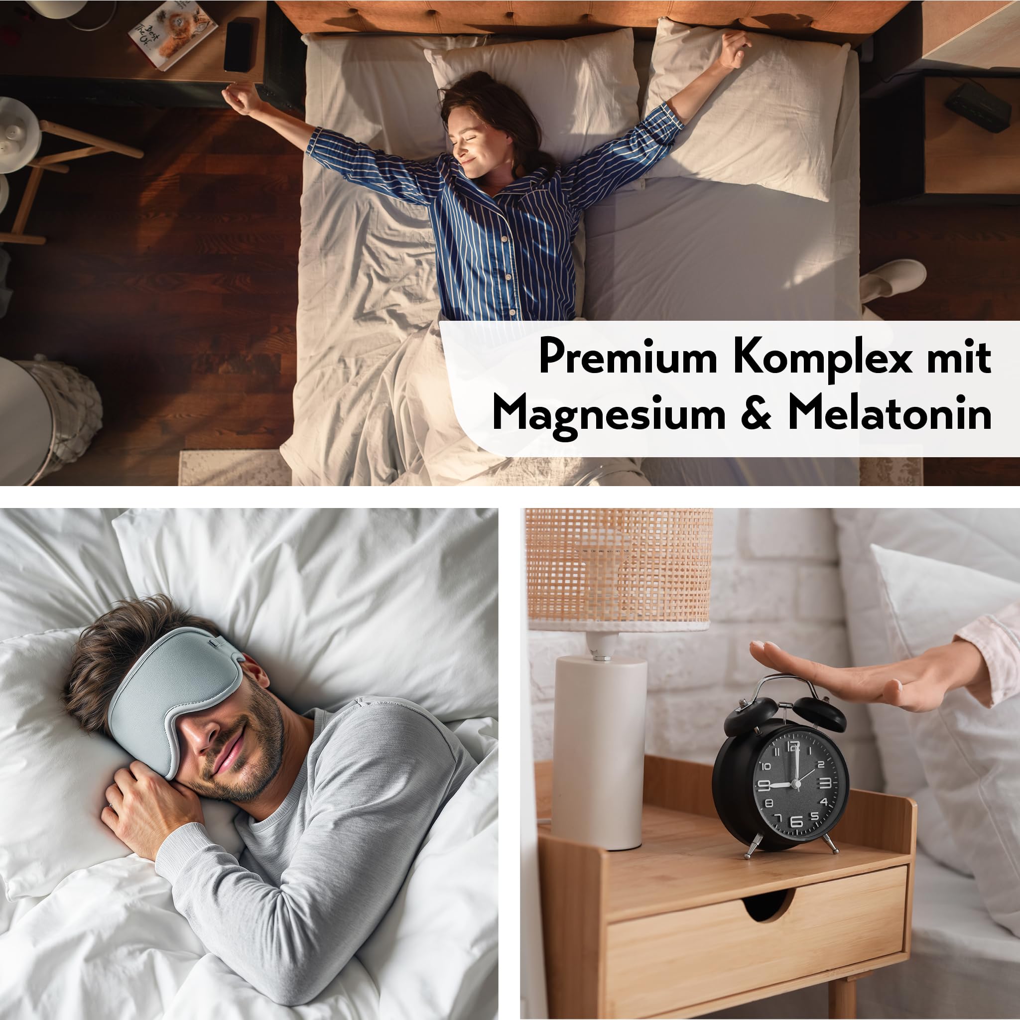 Baldriparan® Magnesium Plus - mit 1mg Melatonin und Magnesiumbisglycinat, hochdosierter Premium Magnesium-Komplex. Hohe Bioverfügbarkeit. Laborgeprüft, vegan und ohne künstliche Zusätze.