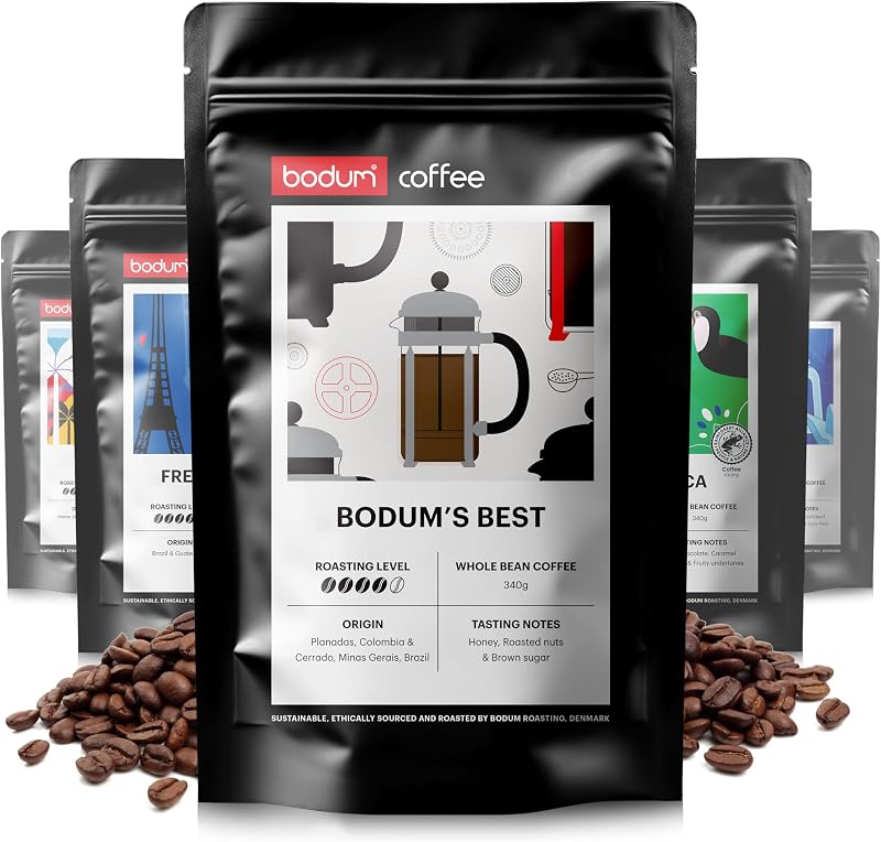 Bodum Roasting El mejor café de Bodum, grano entero, 12 oz (340 g) - Tostado en Dinamarca
