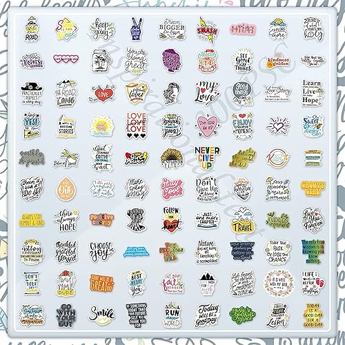 Vista 13 de 100 calcomanías inspiradoras para tablero de visión, calcomanías motivacionales de recompensa para adolescentes, adultos, estudiantes, profesores