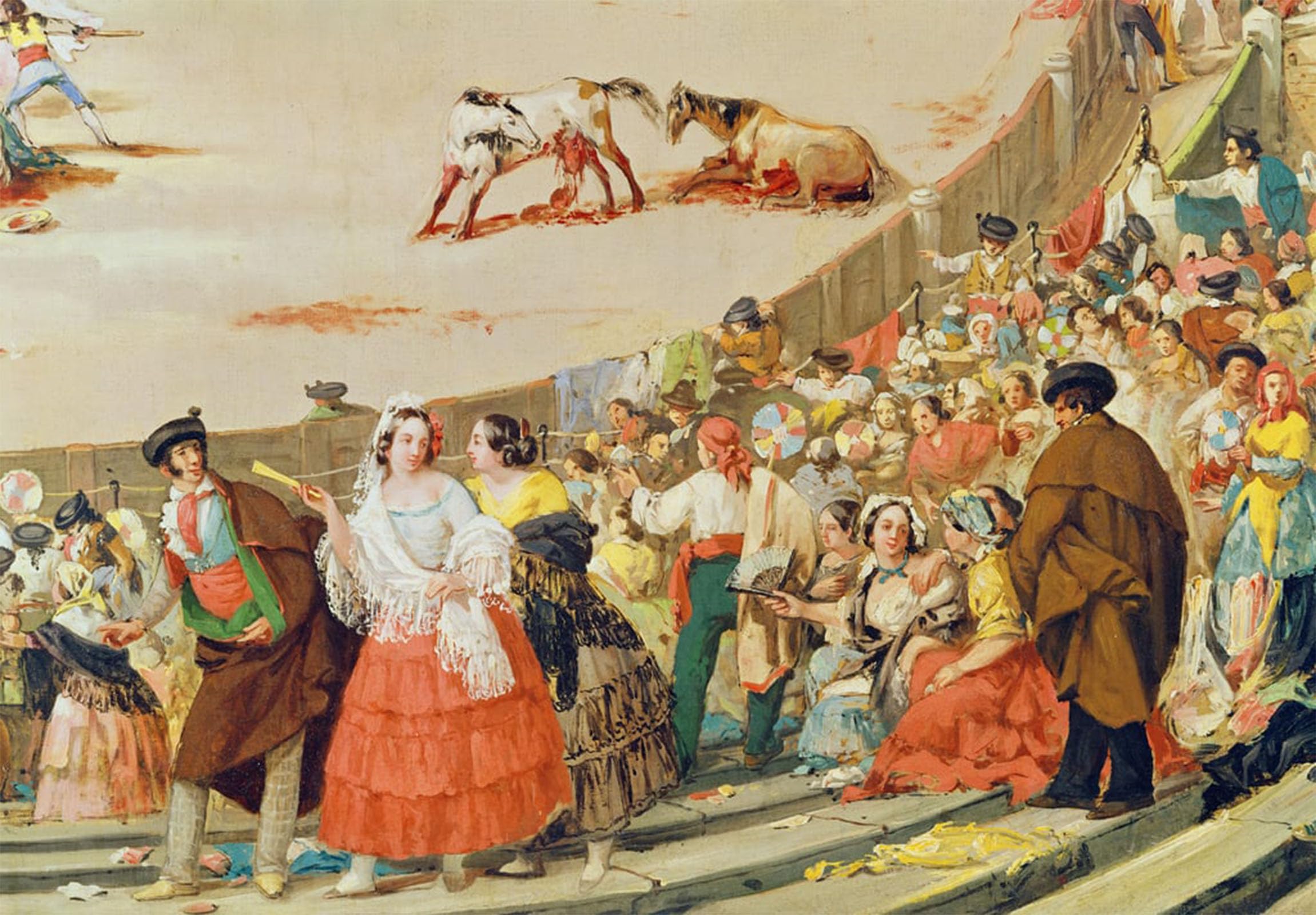 ARTXLXXBN Famous Print Painting Colorful Art Print the Foreground by Francisco De Goya Canvas Art Decorations for Home Decor 60x90cm