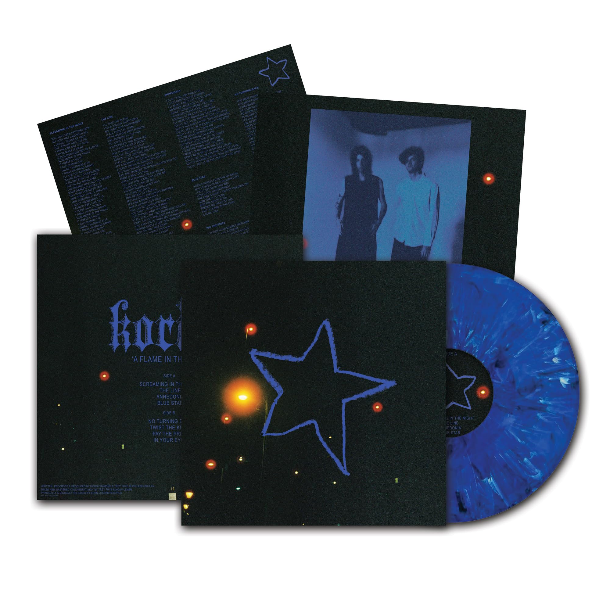 A Flame In The Dark (Aqua Blue/Cyan Swirl Vinyl)