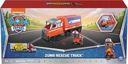 Vista 27 de Paw Patrol, Big Truck Pup's Rubble - Camiones de juguete transformables con figura de acción coleccionable, juguetes para niños a partir de 3 años