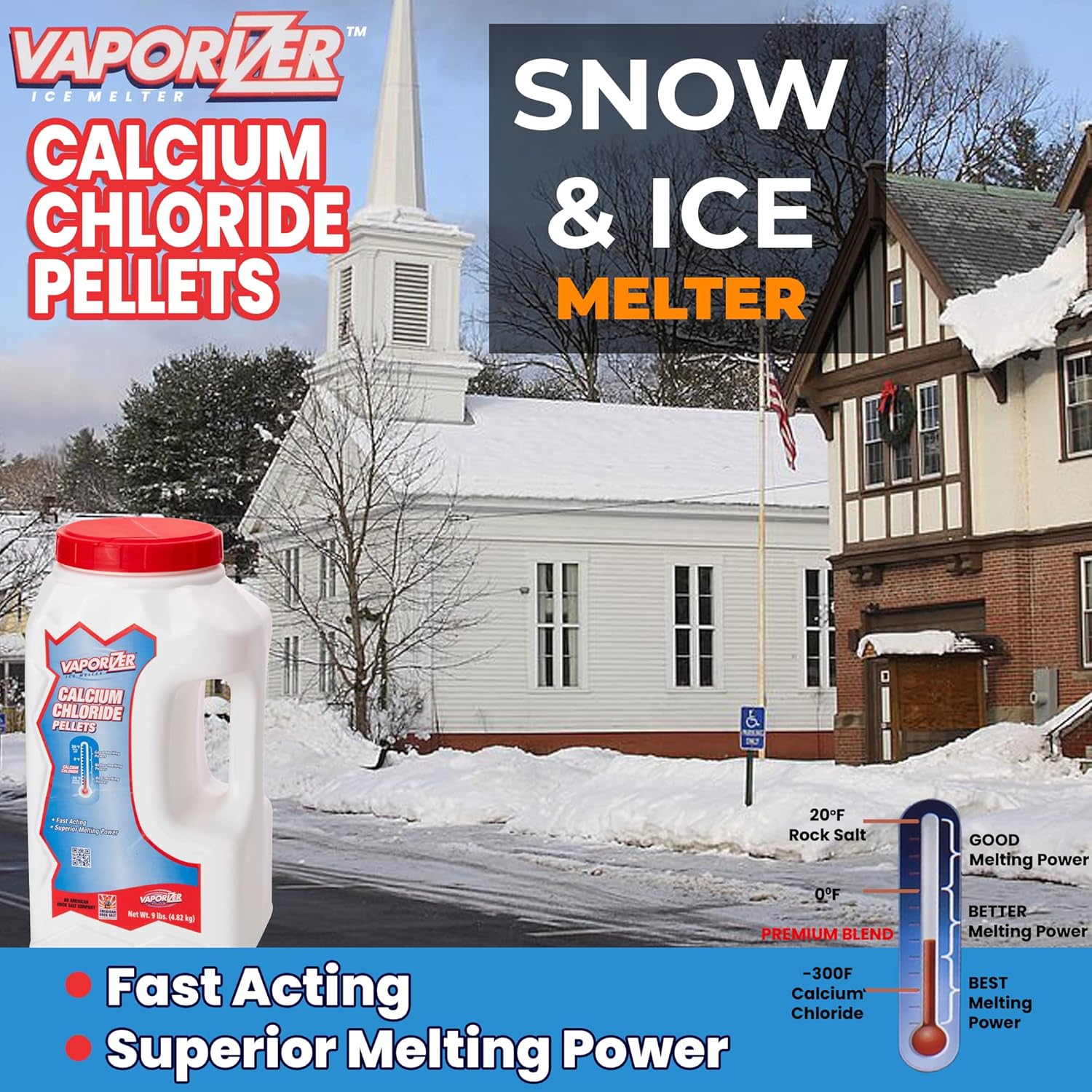 Review Vaporizer 90 Pure Calcium Chloride Snow & Ice Melt Pellets