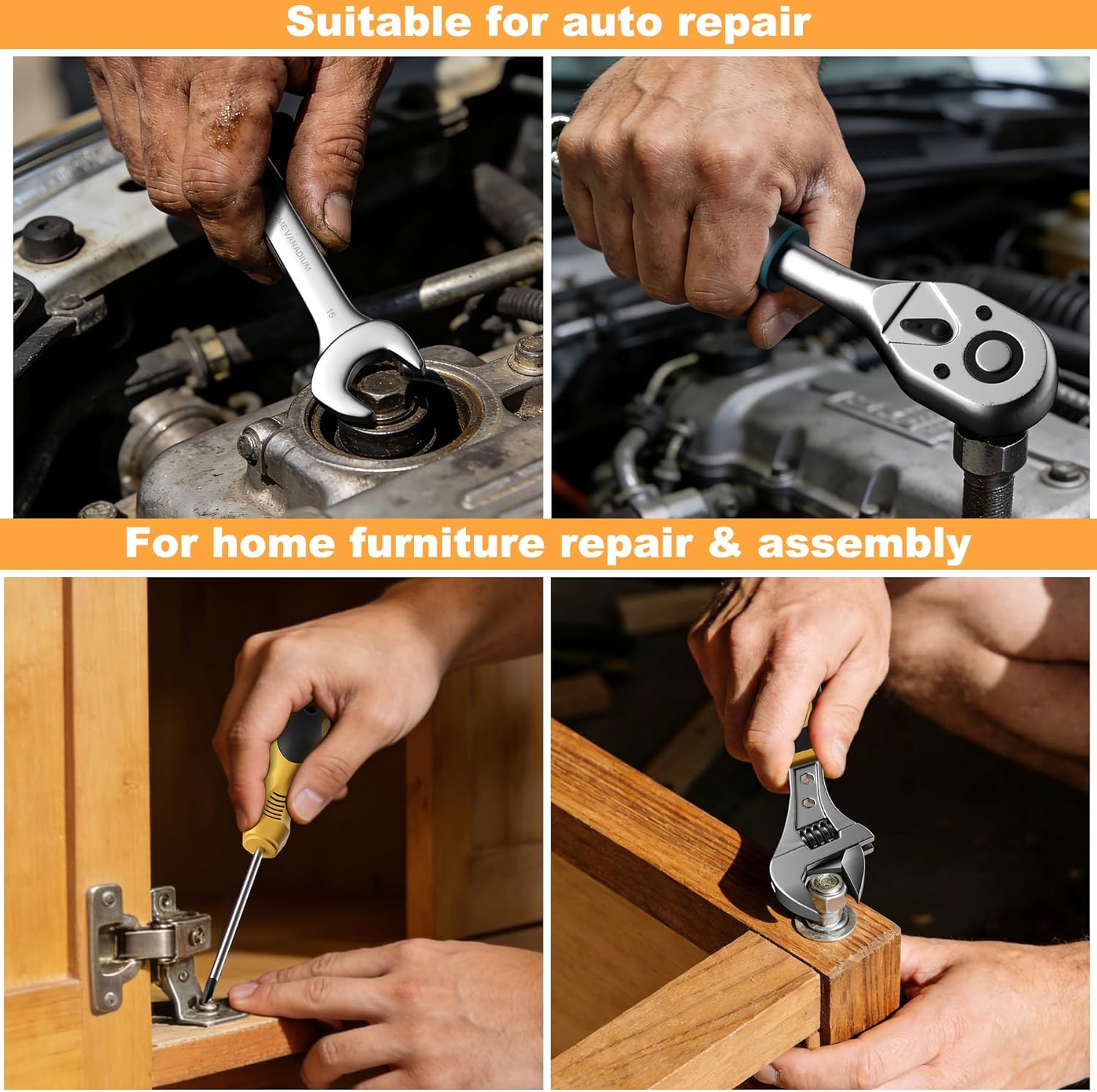 339 Piece Tool Set,Tool Kit for Home and Car,General Household Hand Tool Box for Men,Basic Tool Set for Mechanics and Auto Repair for Homeowner, DIY, Handyman