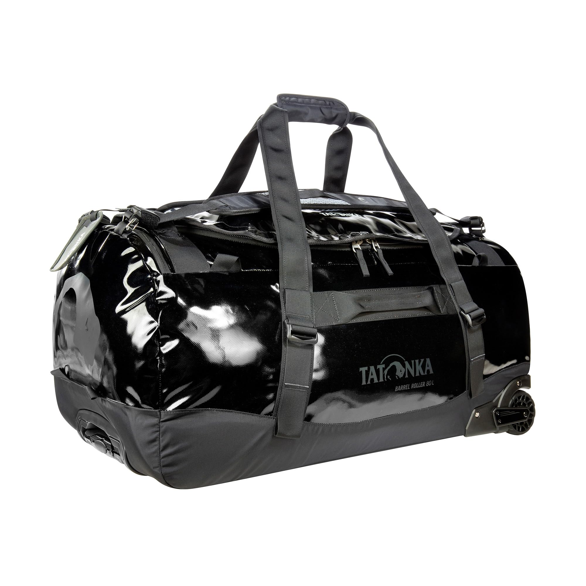 Tatonka Barrel Roller Trolley with Backpack Function, Lockable Zip and Telescopic Handle