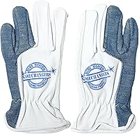 Vista 3 de Blue Demon Gamechanger Shorties welding gloves, kagan extreme heat protection, excellent dexterity, premium leather
