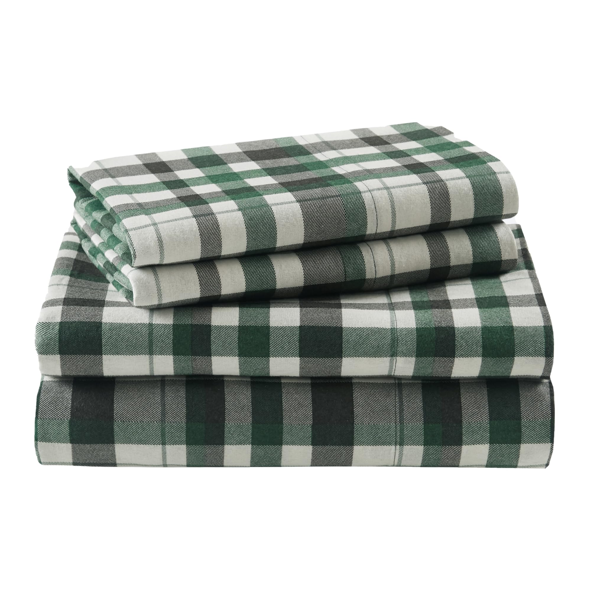 Woolrich Woolrich Cotton Sheet Set Cottage Charms Print, 100% Cotton Flannel Sheets Warm & Fuzzy Bedding Set Queen Size Sheets, Fitted Pocket Fits Up to 14" Mattress, Queen Finton, 4 Piece, Queen, Finton