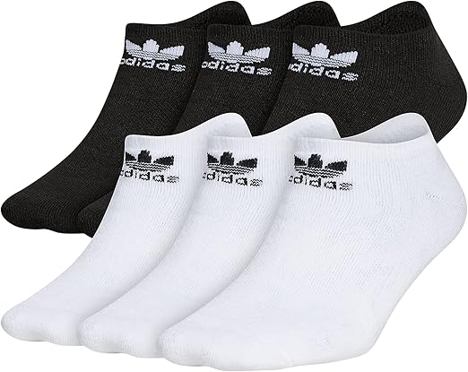 adidas Originals Kids-Boy's/Girl's Trefoil Cushioned No Show Socks (6-Pair)