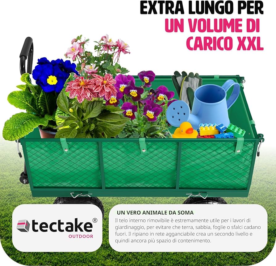 Un'artigiana Che Porta Una Cassetta Degli Attrezzi E Cammina In Un Giardino Immagine Stock - Foto 6