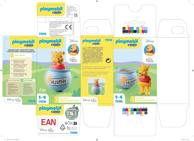 Foto 8 de 8 de PLAYMOBIL 1,2,3 y Disney 71318 Winnie The Pooh Tarro de Miel, Juguetes educativos para niños pequeños