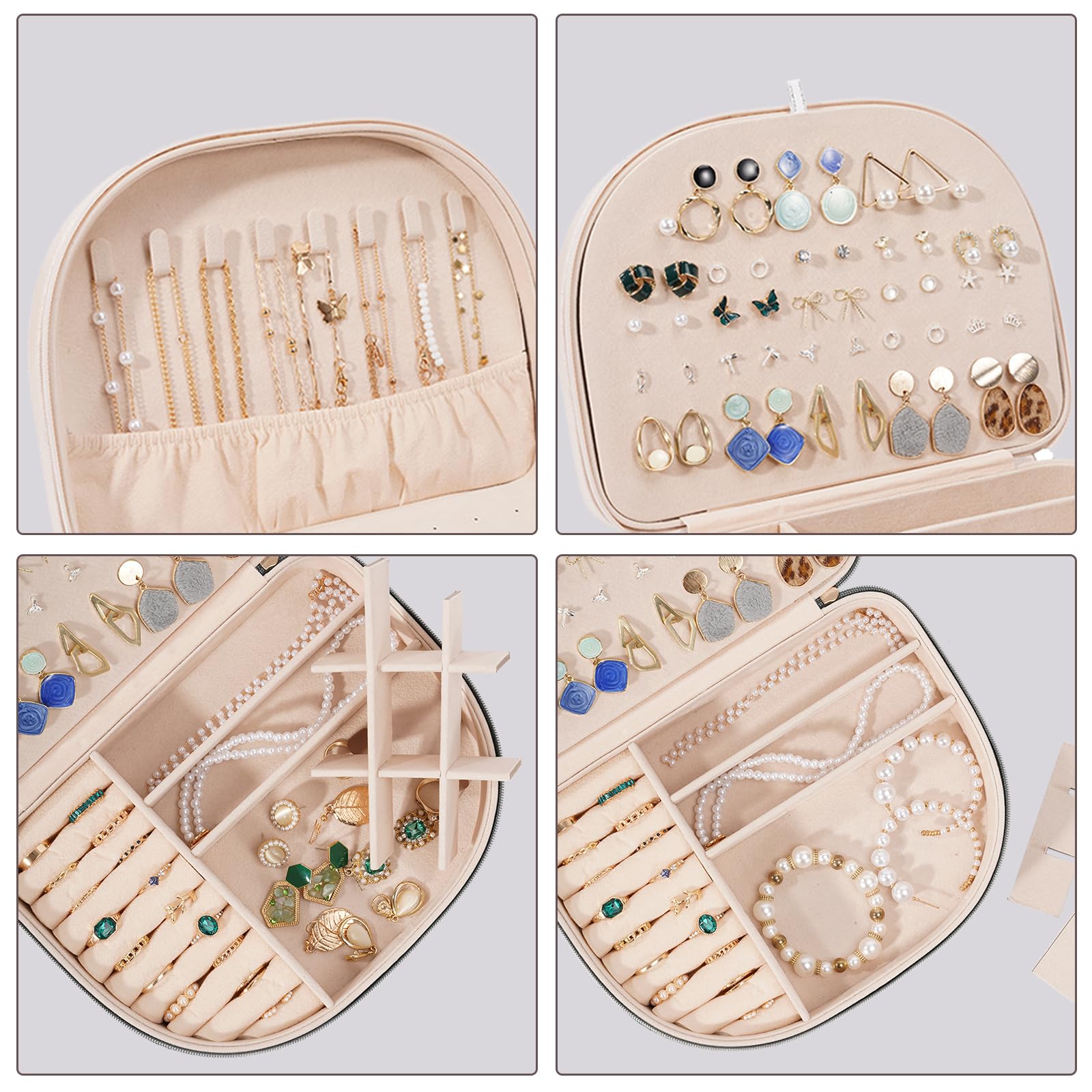 ProCase Sieradendoos Organizer voor Ketting Oorbellen Armbanden Ringen Accessoires, Grote PU-lederen Sieraden Opbergkoffer Organizer met Dubbele Stapelbare Laag voor Dames Meisjes Dames (Mint ProCase Sieradendoos Organizer voor Ketting Oorbellen Armbanden Ringen Accessoires, Grote PU-lederen Sieraden Opbergkoffer Organizer met Dubbele Stapelbare Laag voor Dames Meisjes Dames (Mint