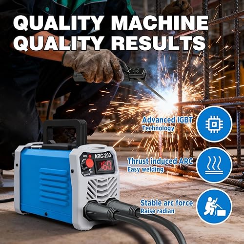 Miniatura 7 de ARC Stick Welder Machine 110V,Mini Portable Welding Machine,200A IGBT Inverter Welder Machine For Beginners,With Safe Protection,Hot