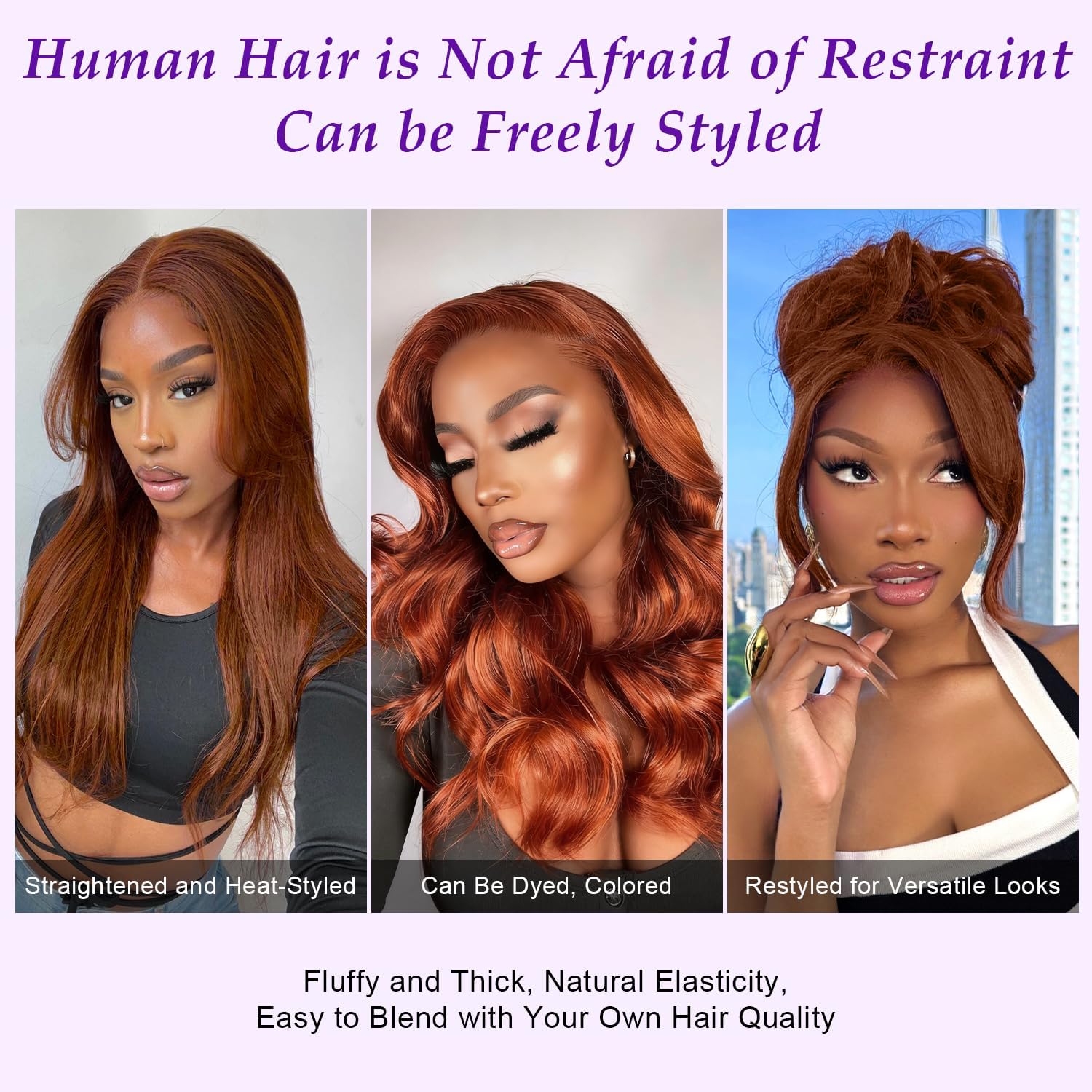 Light Auburn Brown Bundles with Frontal Body Wave 3 Reddish Brown Bundles with 13x4 HD Lace Frontal 12A 100% Brazilian Virgin Remy Human Hair Copper Color Sew In Weave For Black Women 14 16 18+12 Inch