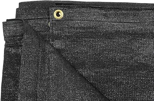 Miniatura 6 de Mytee Products Lona de malla negra de 8 x 10 pies, 90 % sombra, cubiertas de invernadero, protección solar, red de tela para perreras para mascotas