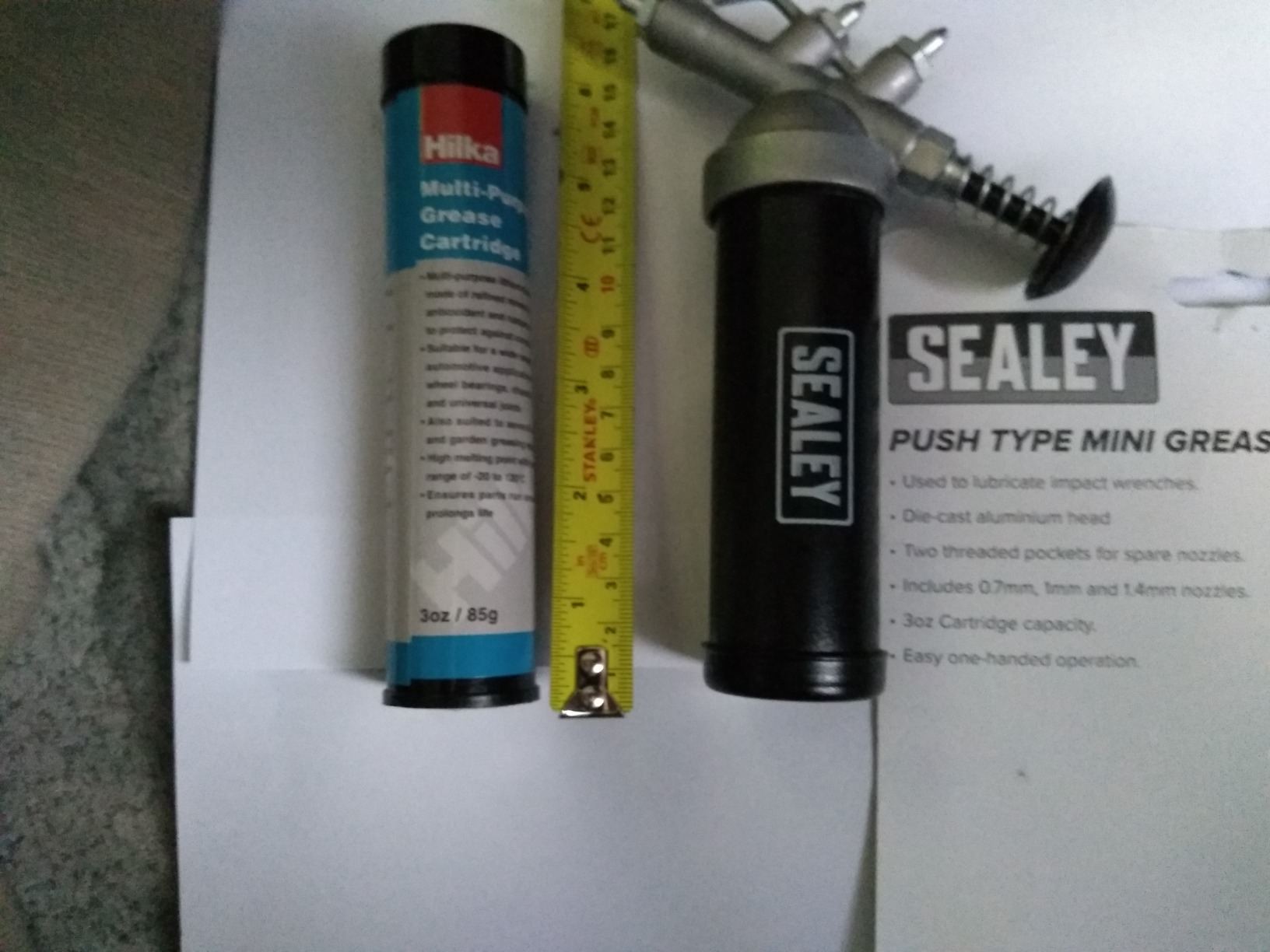 Hilka 84802003 3oz Grease Gun Cartridge Set Amazon.co.uk DIY & Tools