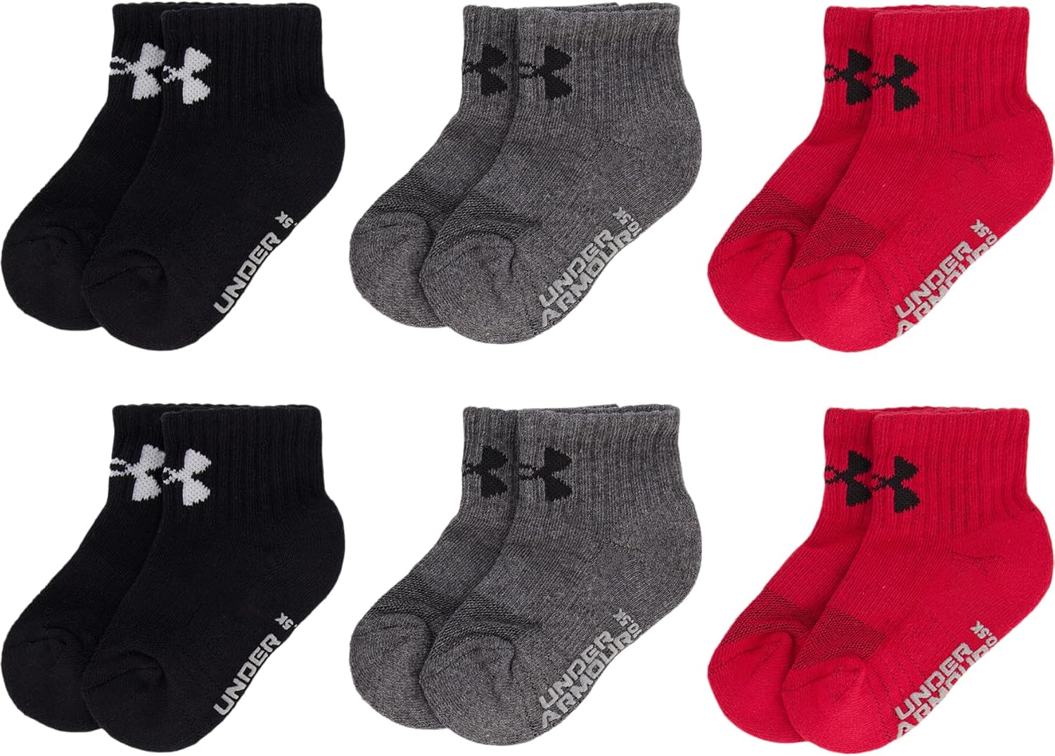 Under Armour boys Multi Pack Quarter Sock - Image 5