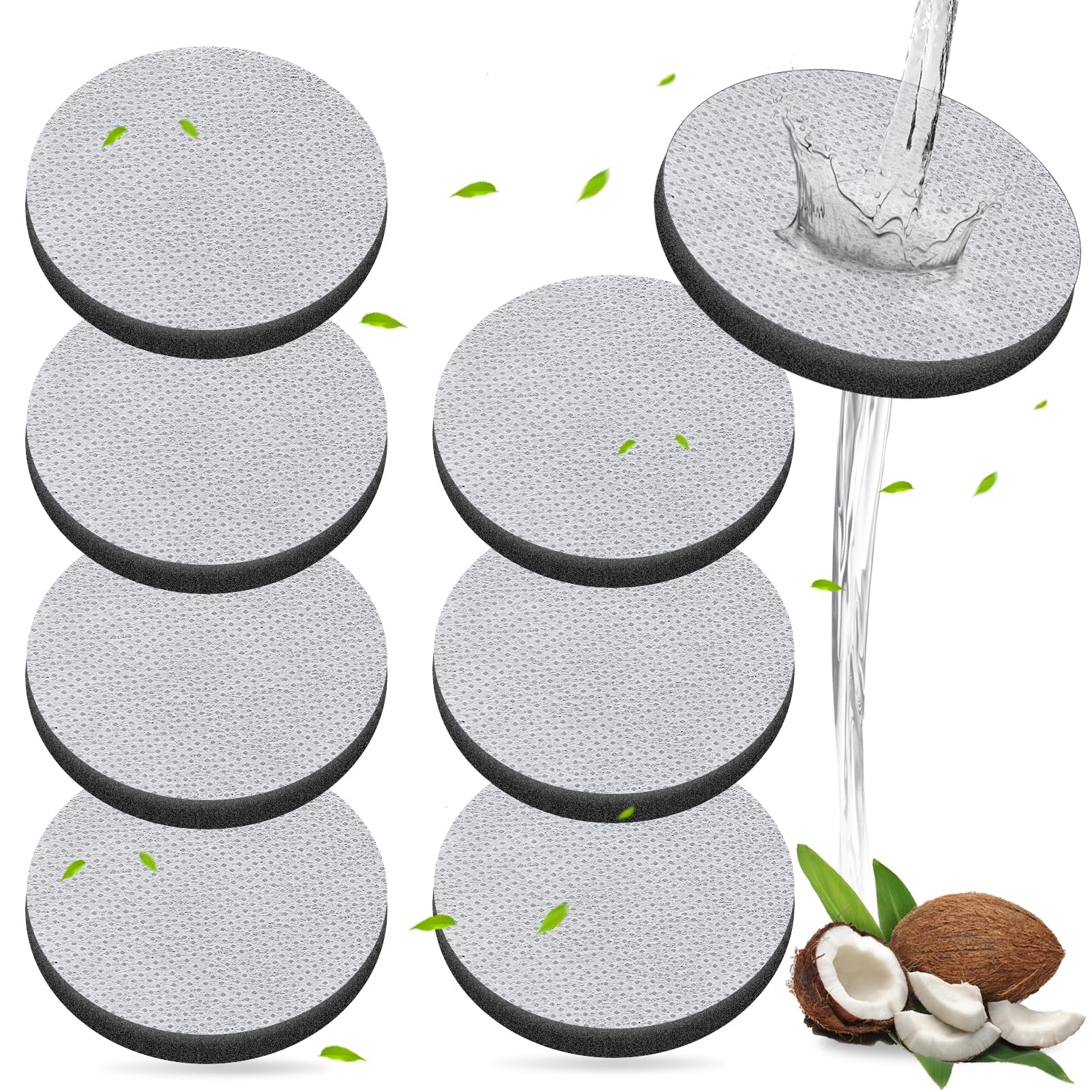 Filtros De Agua MicroDisc Wessper (pack De 8) - Repuesto Para Botellas Brita, Carbón Activo, Sin BPA, 250L