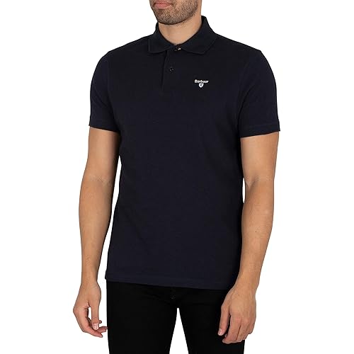 Barbour Men's Tartan Pique Polo Shirt, Blue