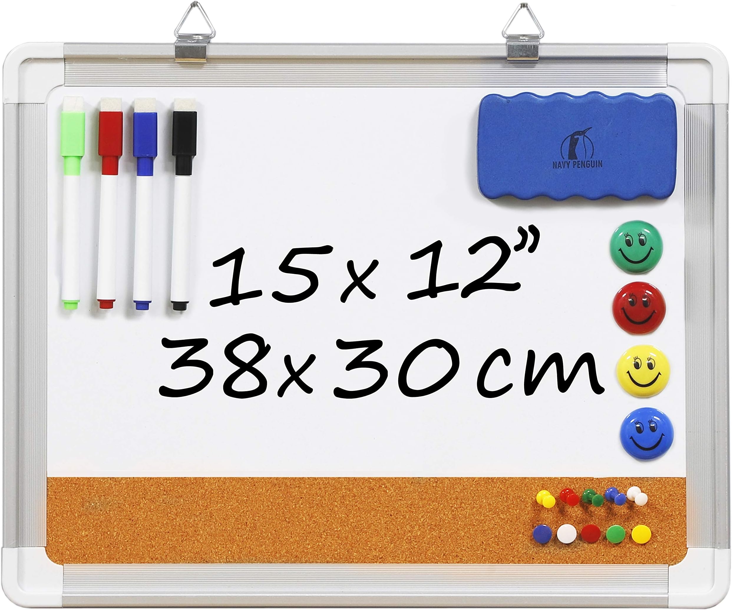 Quartet Combination Whiteboard & Corkboard, 17" x