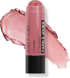 wet n wild MegaGlo Bastão de maquiagem, cor montável, uso versátil, livre de crueldade e vegano - rosa empoeirado