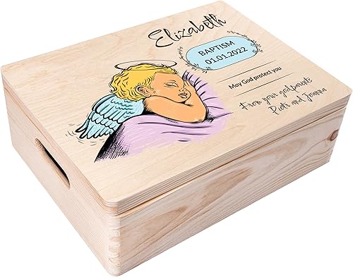 Miniatura 34 de Caja de almacenamiento de madera blanca XL con tapa con bisagras, 15.8 x 11.8 x 5.5 pulgadas (+-0.5), con asas, caja de regalo para herramientas,