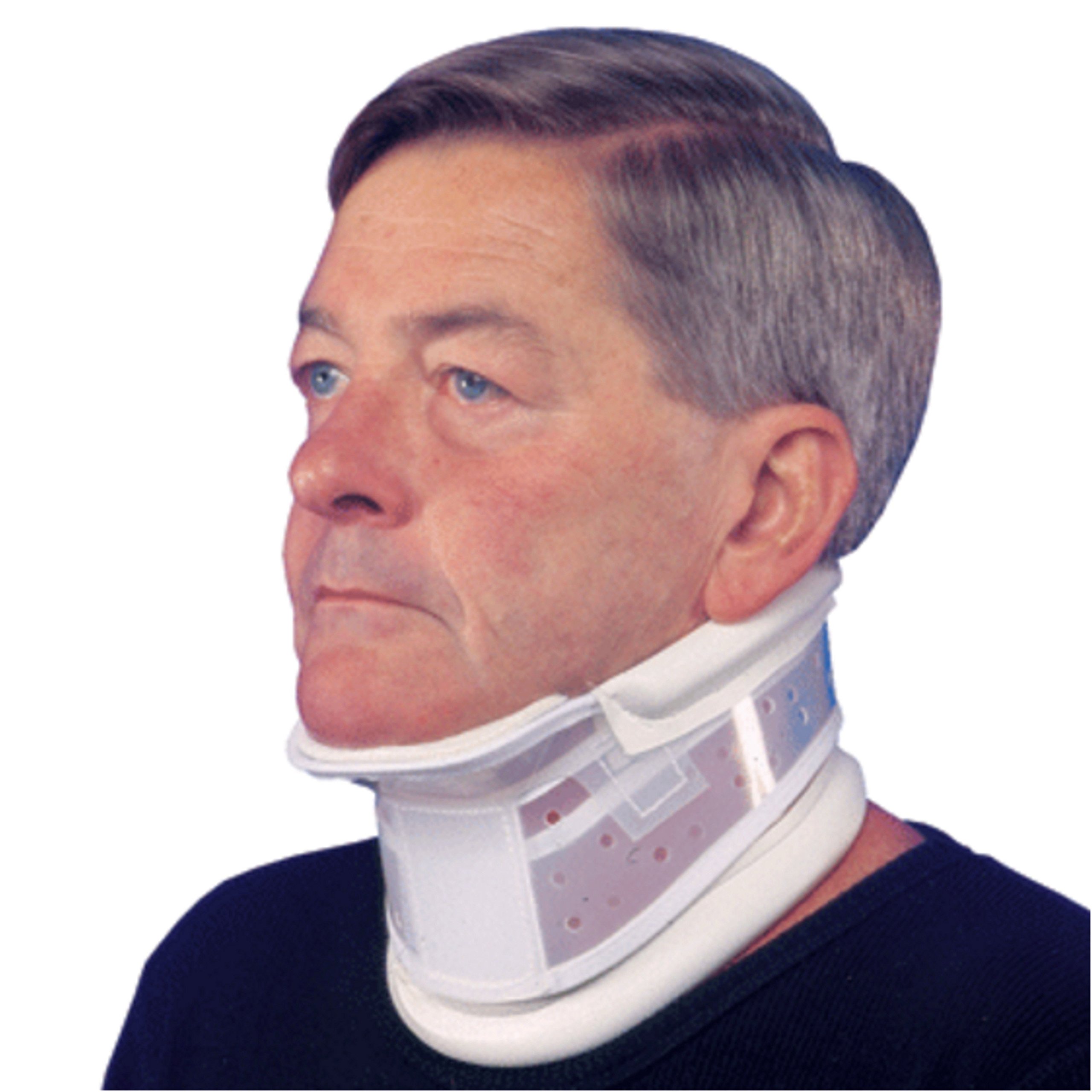 Truform-OTC Rigid Cervical Collar, Chin Piece, Neck and Head Stabilizer Support Splint, X-Small (11.5-13.5 inch Neck)
