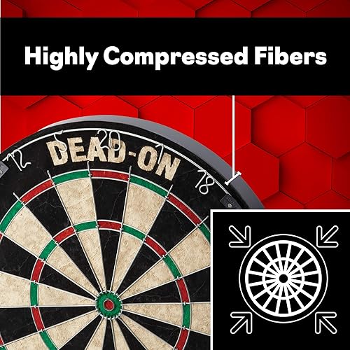 Miniatura 3 de Viper - Juego de dianas de punta de acero con cerdas sin grapas alambre de araña triangular de metal para reducir los rebotes y aumentar la