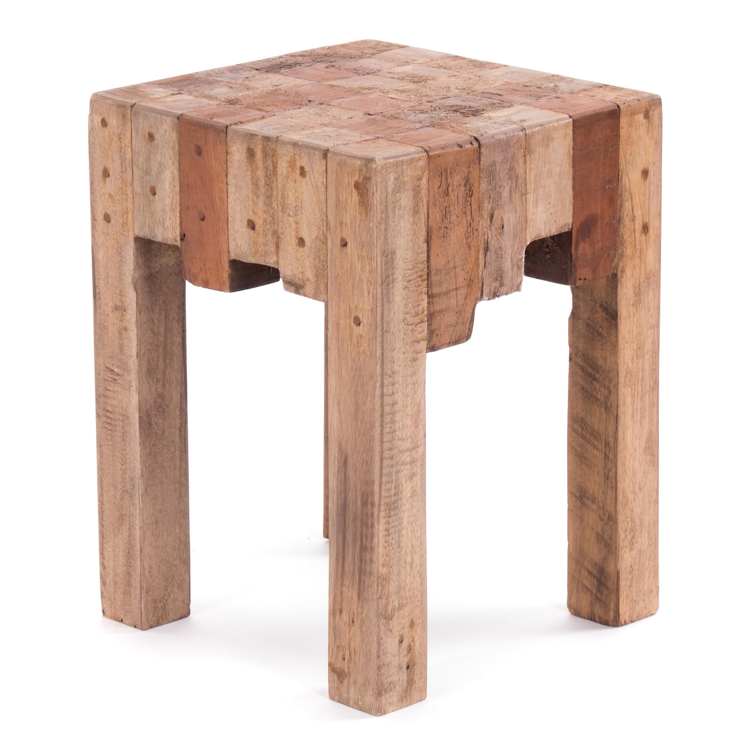 SGABELLO IN LEGNO FOSSILE NERO MOMBASA